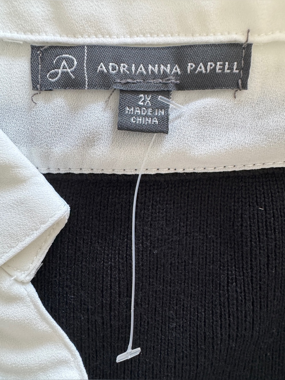 Adrianna Papell V-Neck Twofer Sweater Top - NWOT - Picture 10 of 11